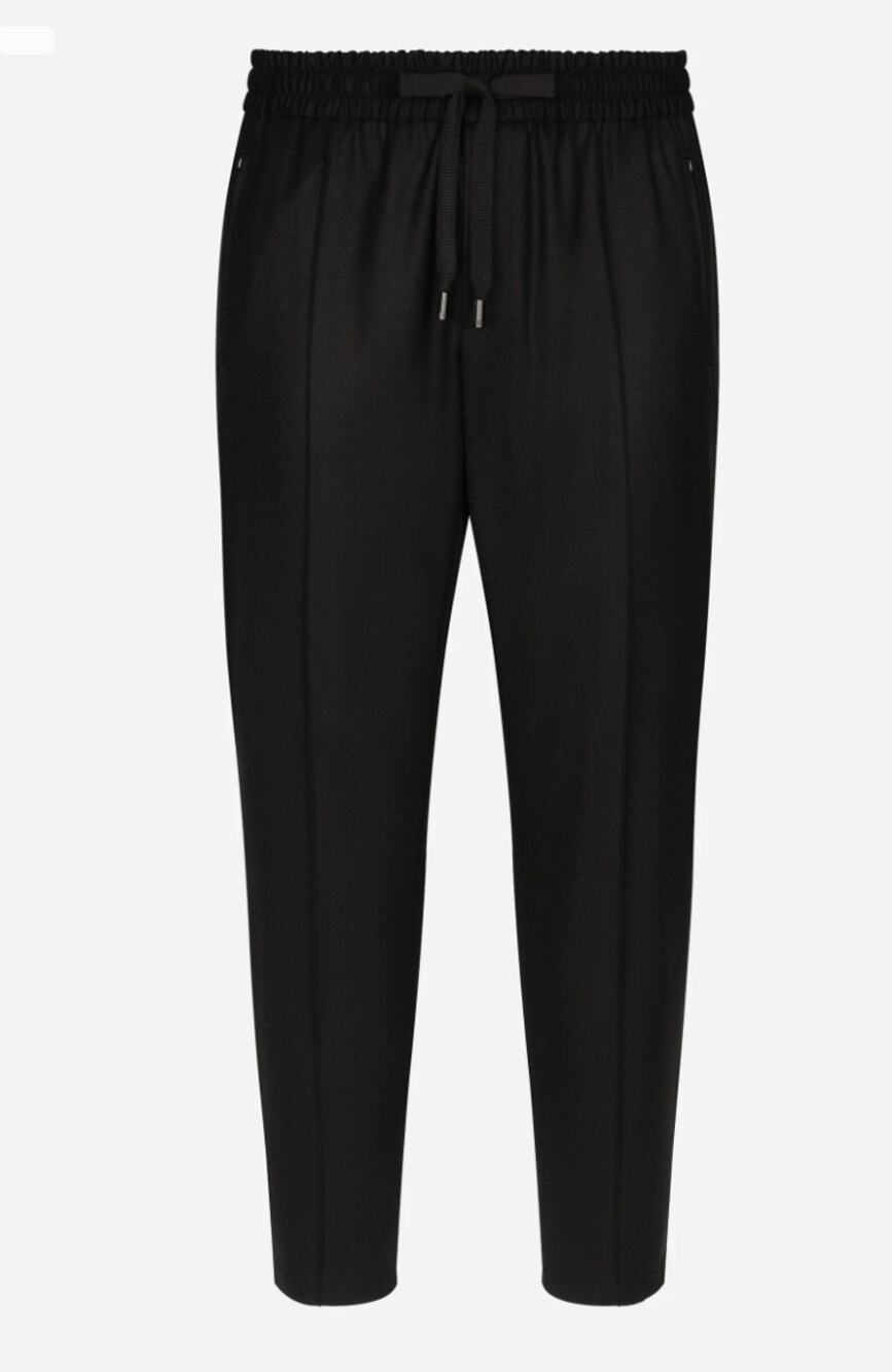 $1245 Men Dolce and Gabbana cotton jogger track pants